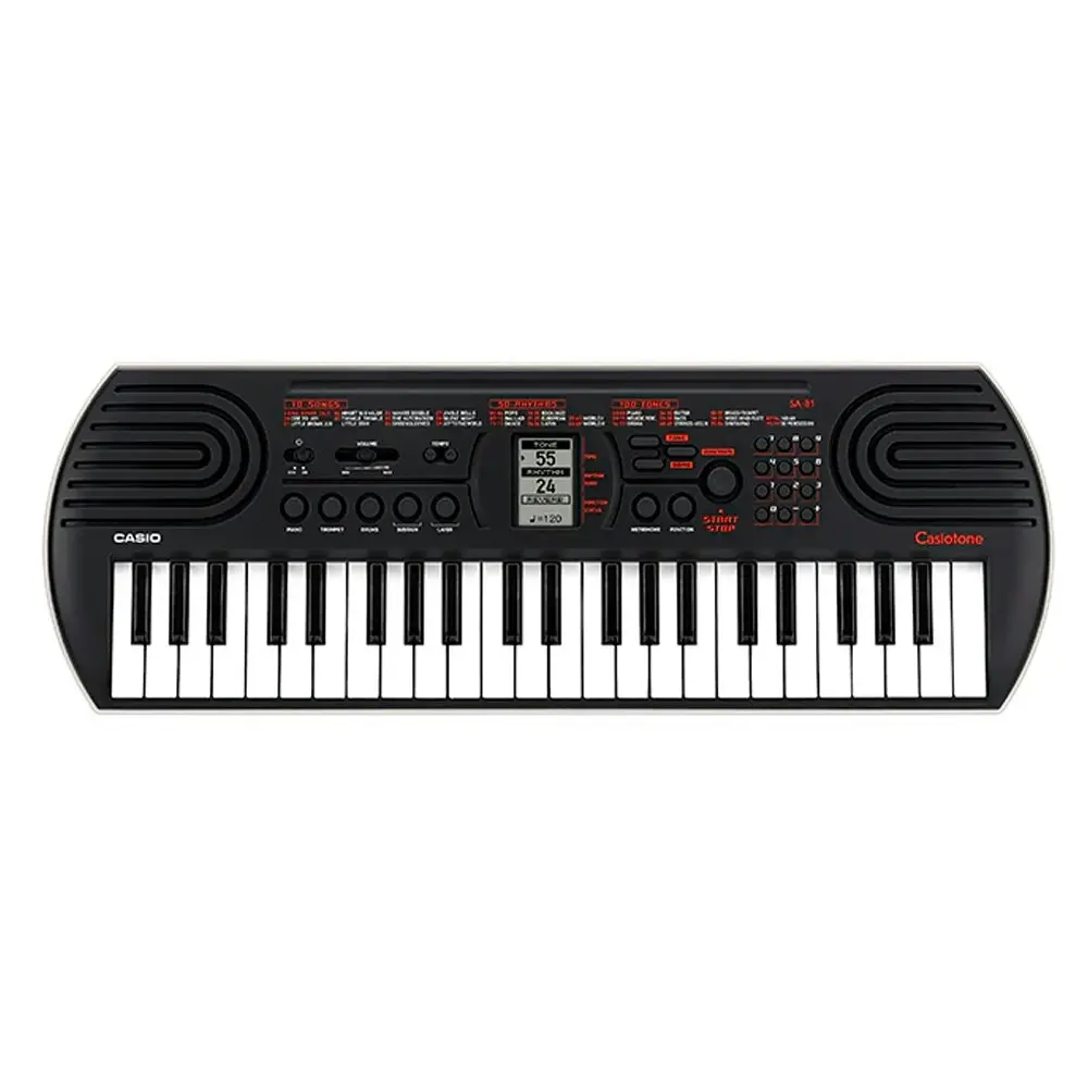 Casio Casiotone SA81 44-Key Musical Portable Mini Electric Keyboard Black