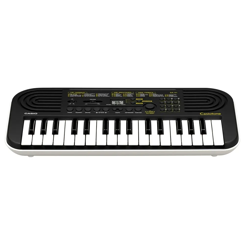 Casio SA-51 Casiotone Mini Portable 32 Key Musical Keyboard/Electric Piano Black