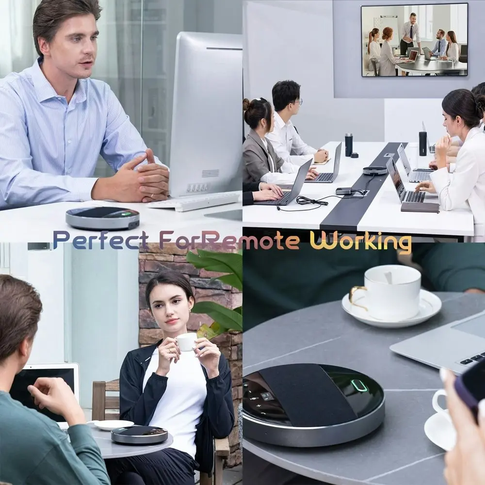 Tenveo TEVO-M5B USB Wireless Bluetooth Conference Room Meeting Speakerphone