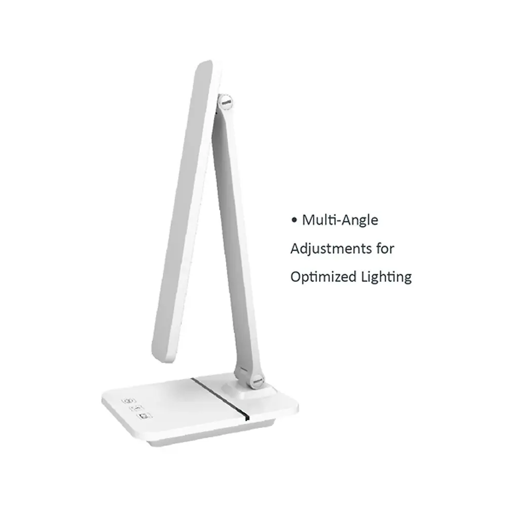 Sansai Smart LED Adjustable Position Dimmable Desk Lamp w/ USB Outlet 7W 450lm