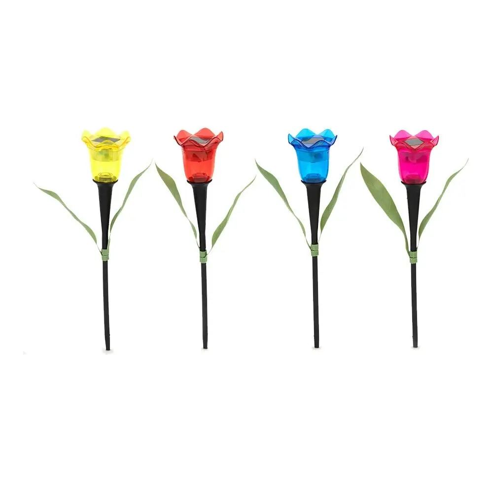 12PK Licht Eco Lighting Solar Powered Flower Garden Decorative Stake Light 30cm