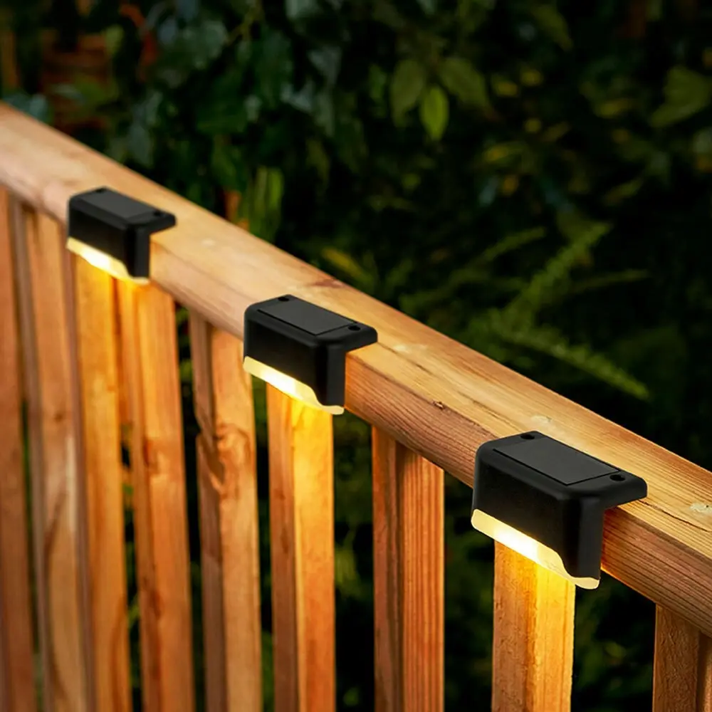 16pc Licht Solar Powered Outdoor Garden Wall/Fence Light White LED 8x4.5x4.6cm