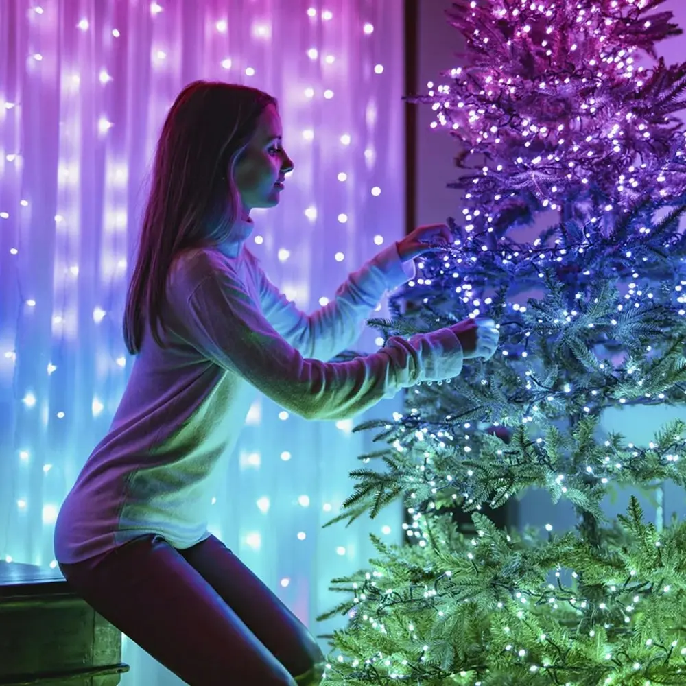 Twinkly Generation II Smart 400 RGB Colour LED String Lights Bluetooth/WiFi