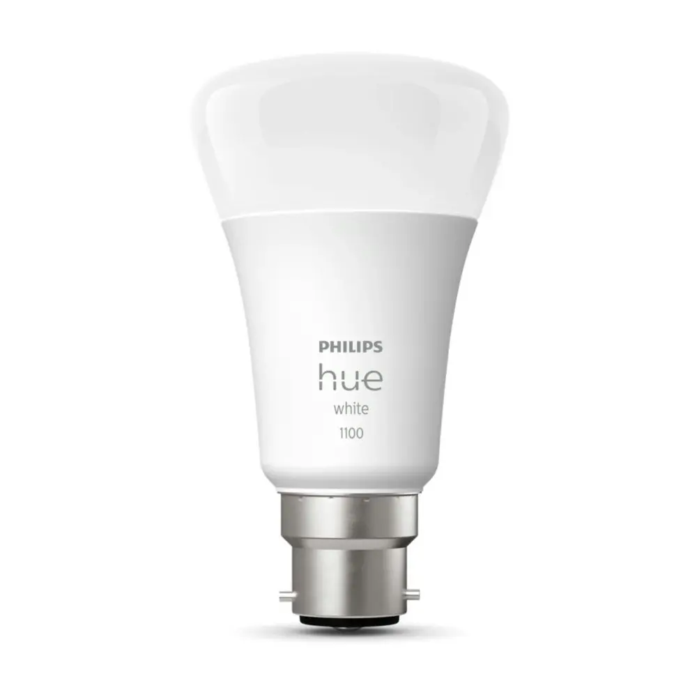 Philips Hue 9.5W LED A60 Wireless B22 Soft White Light Bulb w/Bluetooth 110mm