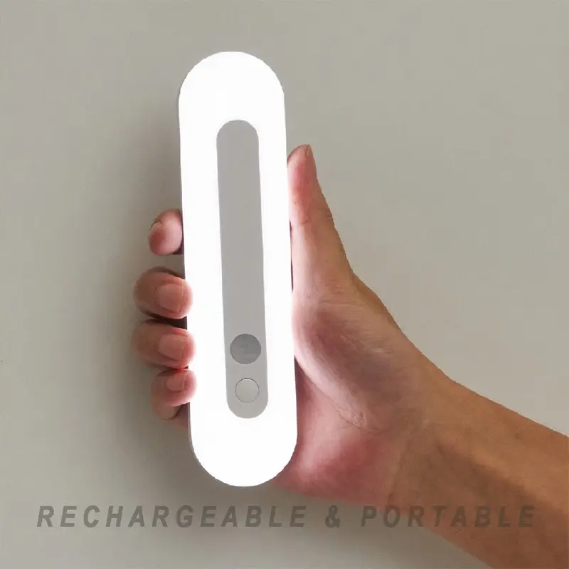 Sansai LED Magnetic Motion Sensor Light 3000mAh Rechargable Cool White 18cm