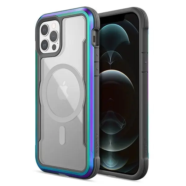 X-Doria Raptic Shield MagSafe Case Cover For Apple iPhone 14 Pro Max Iridescent