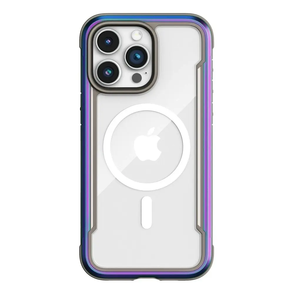 Raptic Shield MagSafe Phone Case Cover For Apple iPhone 15 Pro Max Iridescent