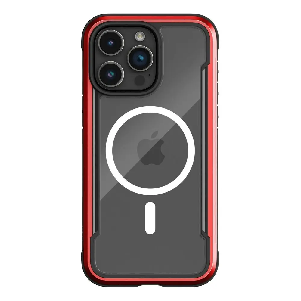 Raptic Shield MagSafe Phone Case Mobile Cover For Apple iPhone 15 Pro Max Red