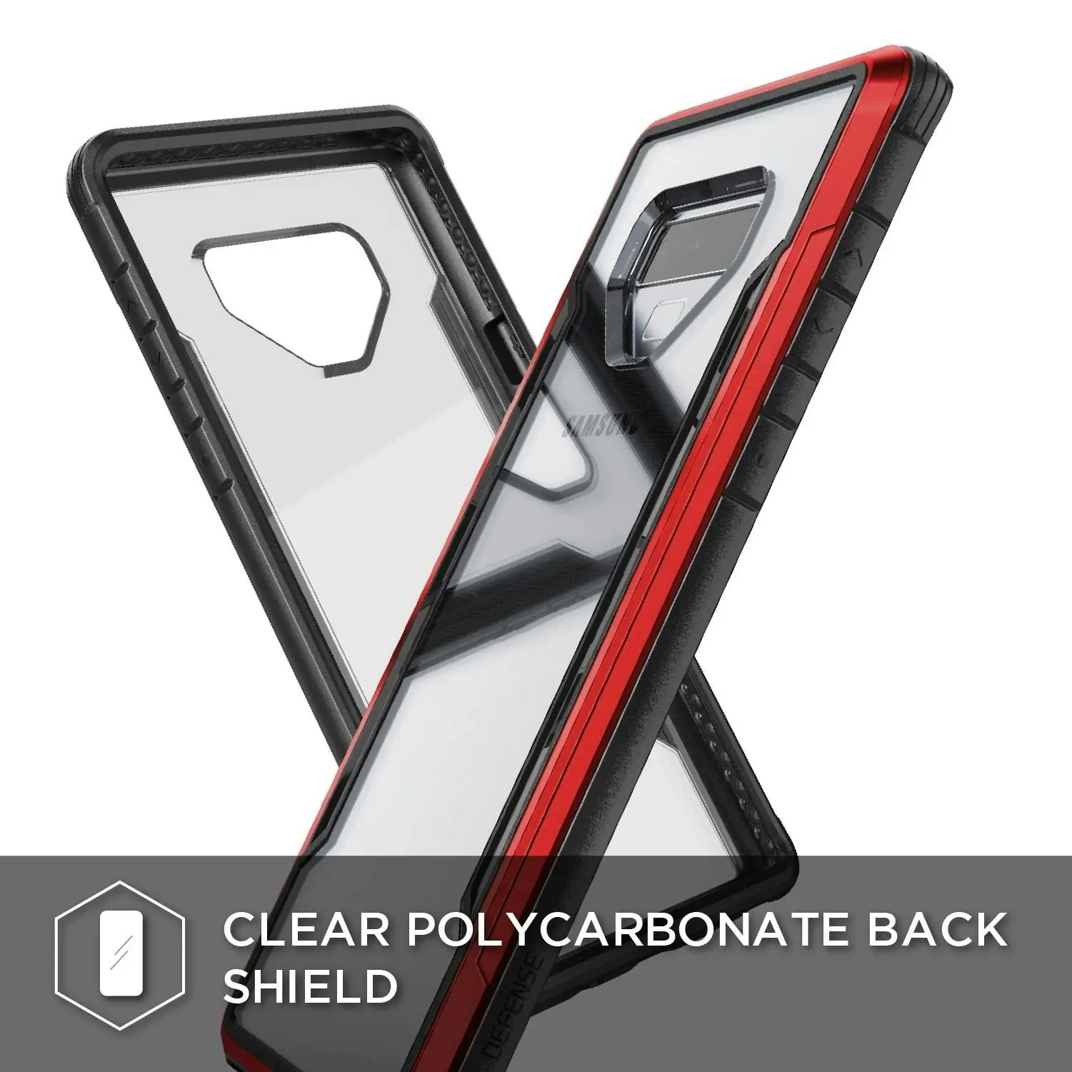 X-Doria Defense Shield Phone Case Cover Protection For Samsung Galaxy Note 9 Red