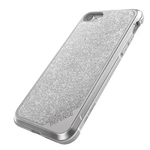 X-Doria Defense Lux Crystal Drop Protection Case Cover For iPhone 7/8/SE Silver