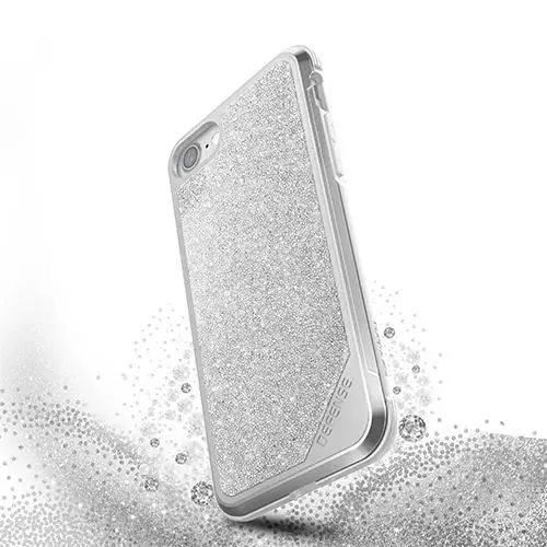 X-Doria Defense Lux Crystal Drop Protection Case Cover For iPhone 7/8/SE Silver