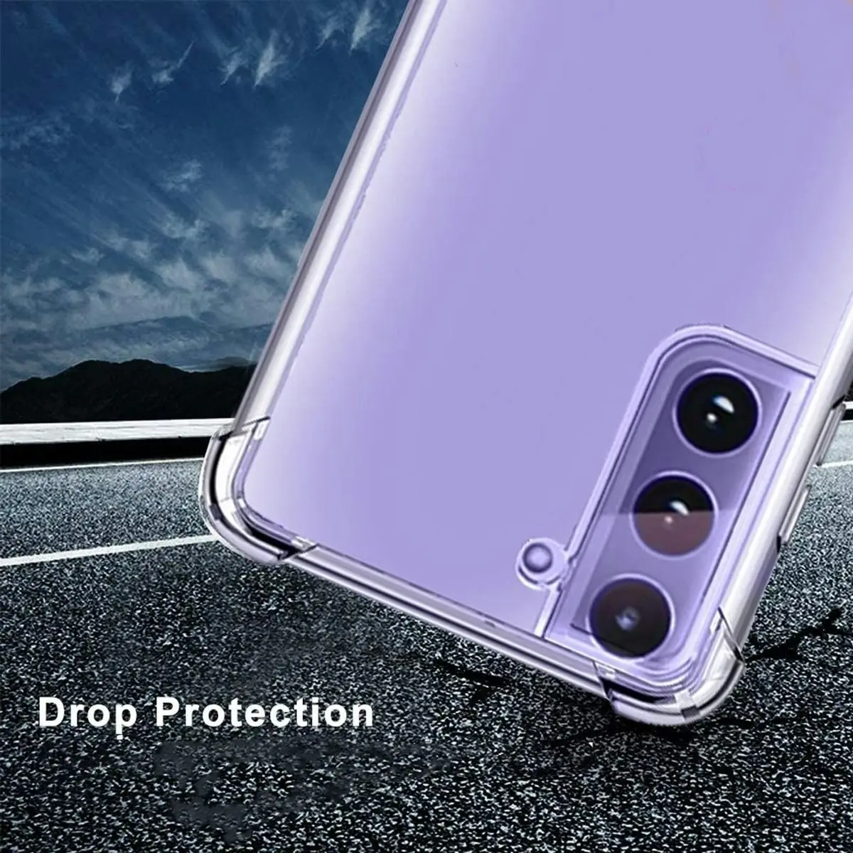 Urban Mobile Phone Case TPU Protective Back Cover For Samsung Galaxy S21+ Clear