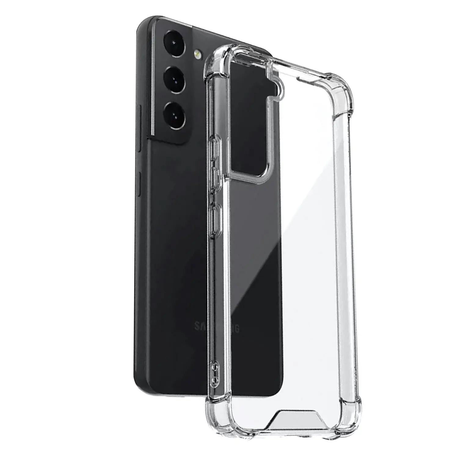 Urban Phone Case Protective Silicone Back Cover For Samsung Galaxy S22+ Clear