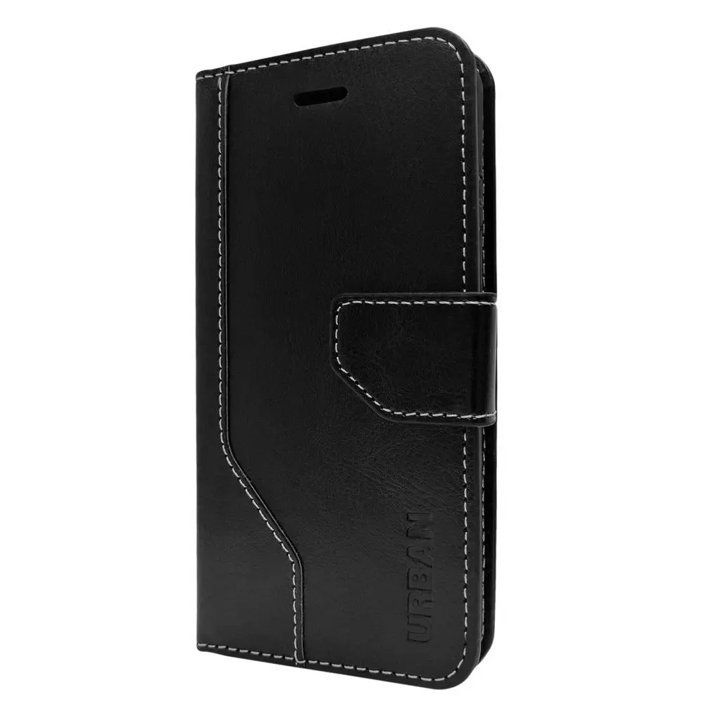 Urban Everyday Folio Wallet Flip Case w/ Card Slot For Samsung Galaxy S22 Black