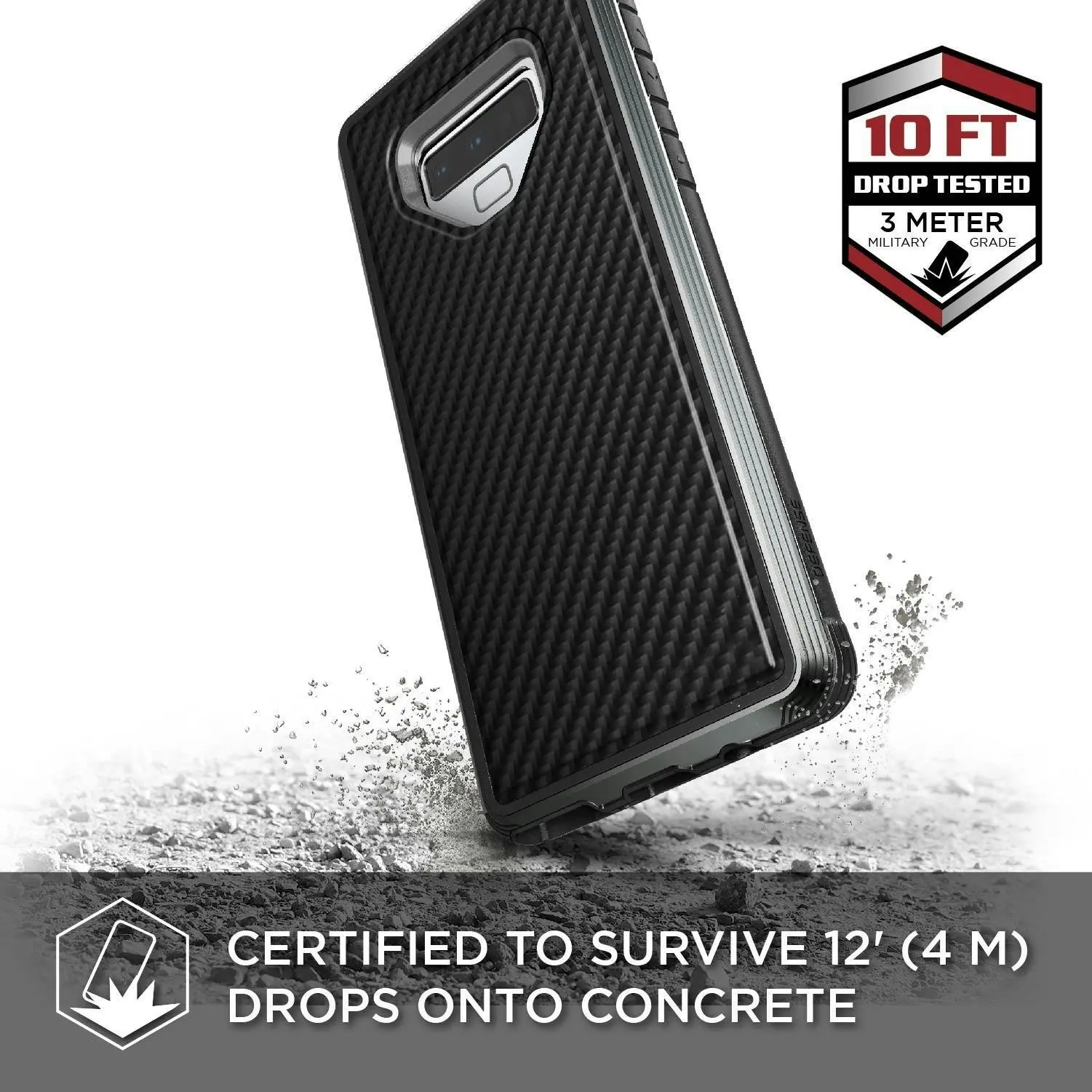 X-Doria Defense Lux Carbon Fiber Protection Case For Samsung Galaxy Note 9 Black