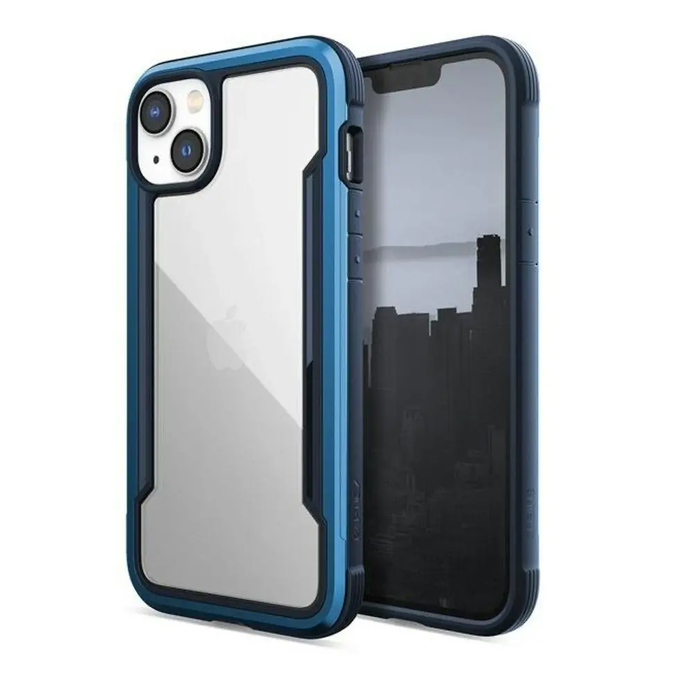 X-Doria Raptic Shield Protection Cover TPU Phone Case For iPhone 14 Plus Blue