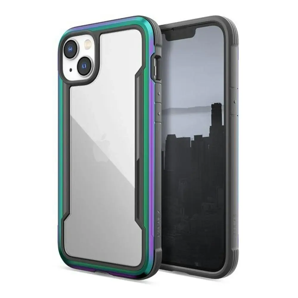 X-Doria Raptic Shield Protection Cover Phone Case For iPhone 14 Plus Iridescent