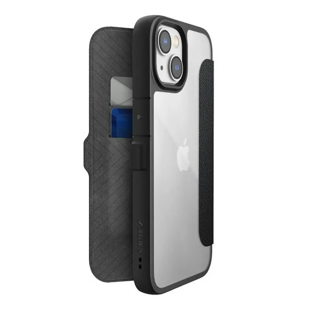 X-Doria Raptic Urban Folio Case Wallet Cover Protection For iPhone 14 Black