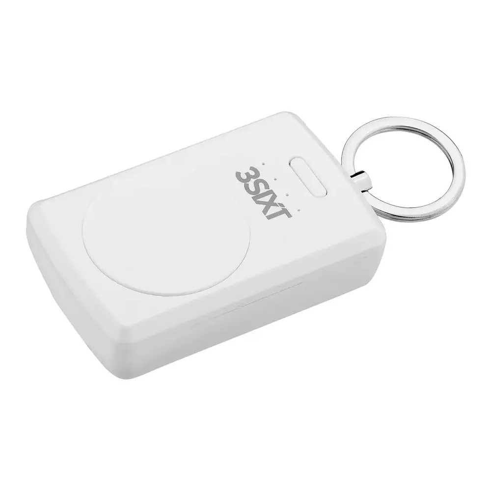 3sixT JetPak 1000mAh Power Bank 3S-1187 Keyring Charger For Apple Watch White