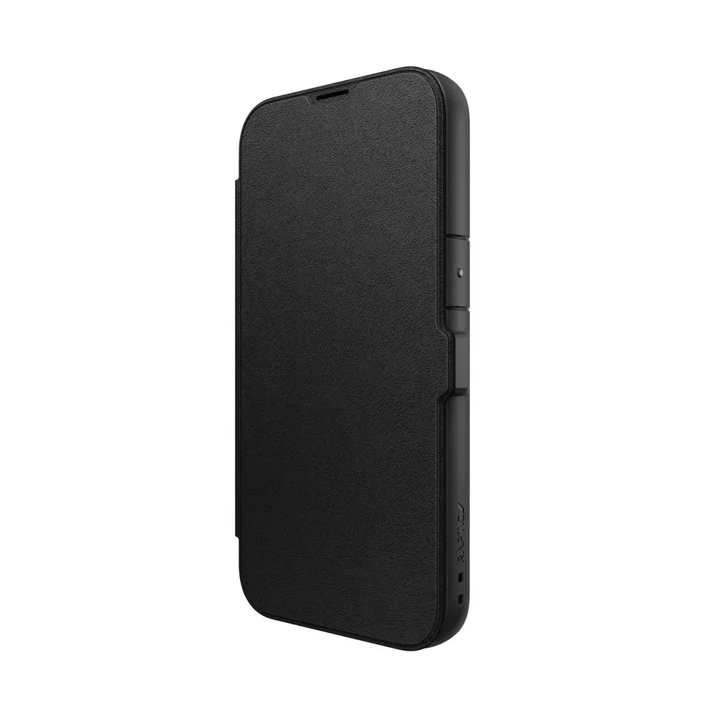 Raptic Urban Slim Leather Folio Case w/ Card Slot For Apple iPhone 15 Pro Black