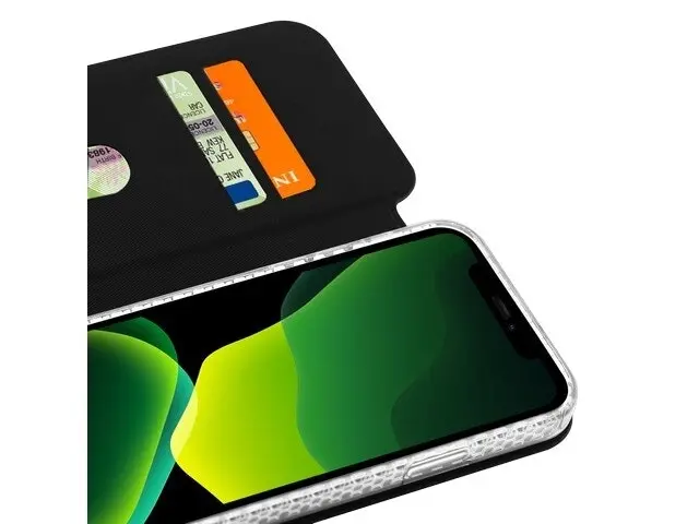 3sixT SlimFolio 2.0 Case RFID Qi Charging Compatible For iPhone 12/12 Pro BLK