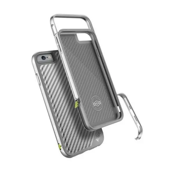 X-Doria Defense Lux Phone Case Cover Drop Protection For Apple iPhone 6s Silver