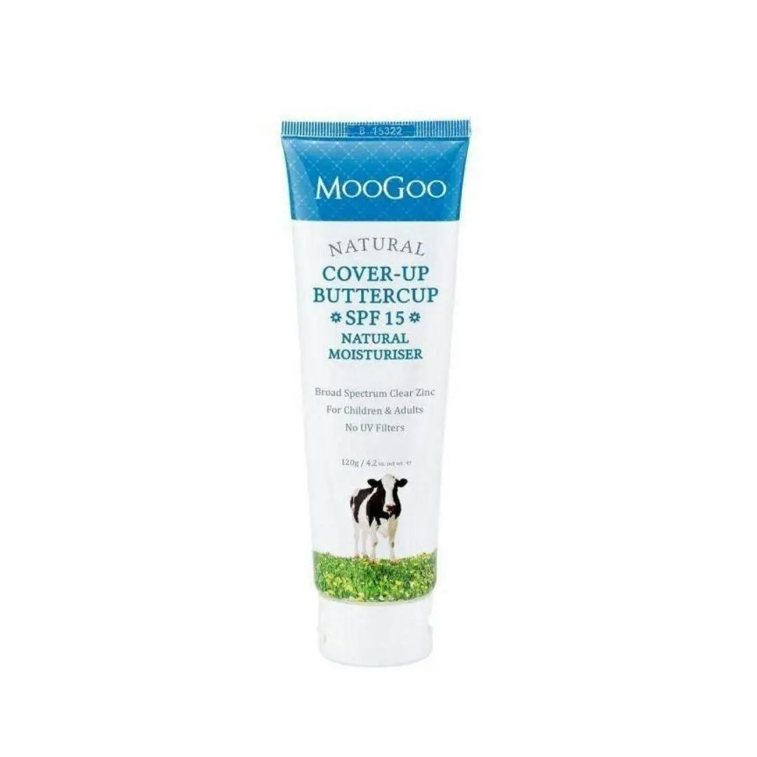 MOOGOO Cover-up Buttercup Spf15 Natural Moisturiser 120g