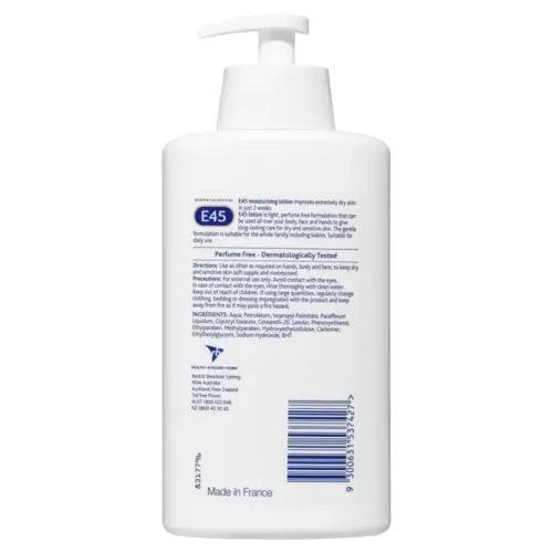 E45 Moisturising Lotion For Dry Skin - 500ml