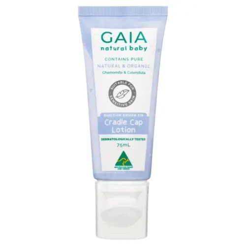 Gaia Skin Naturals Gaia 75ml Natural Baby Organic Cradle Cap Lotion 0m+ Flaky Scalp Moisturising