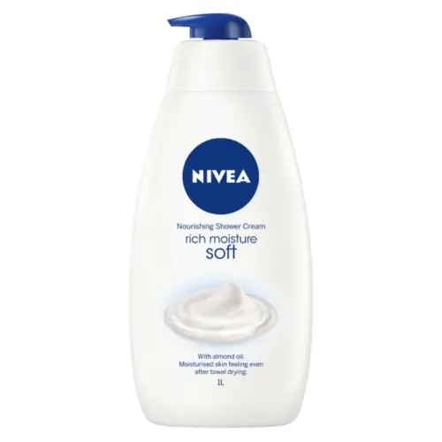 Nivea Shower Cream Rich Moisture Soft 1l