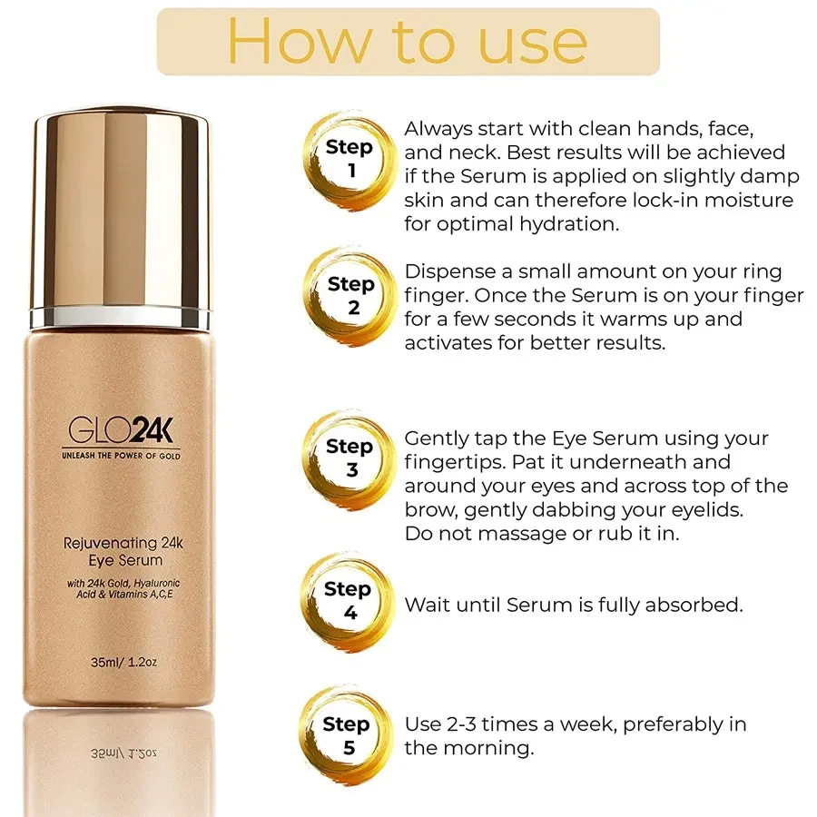 Glo24K Rejuvenating 24k Eye Serum 35ml