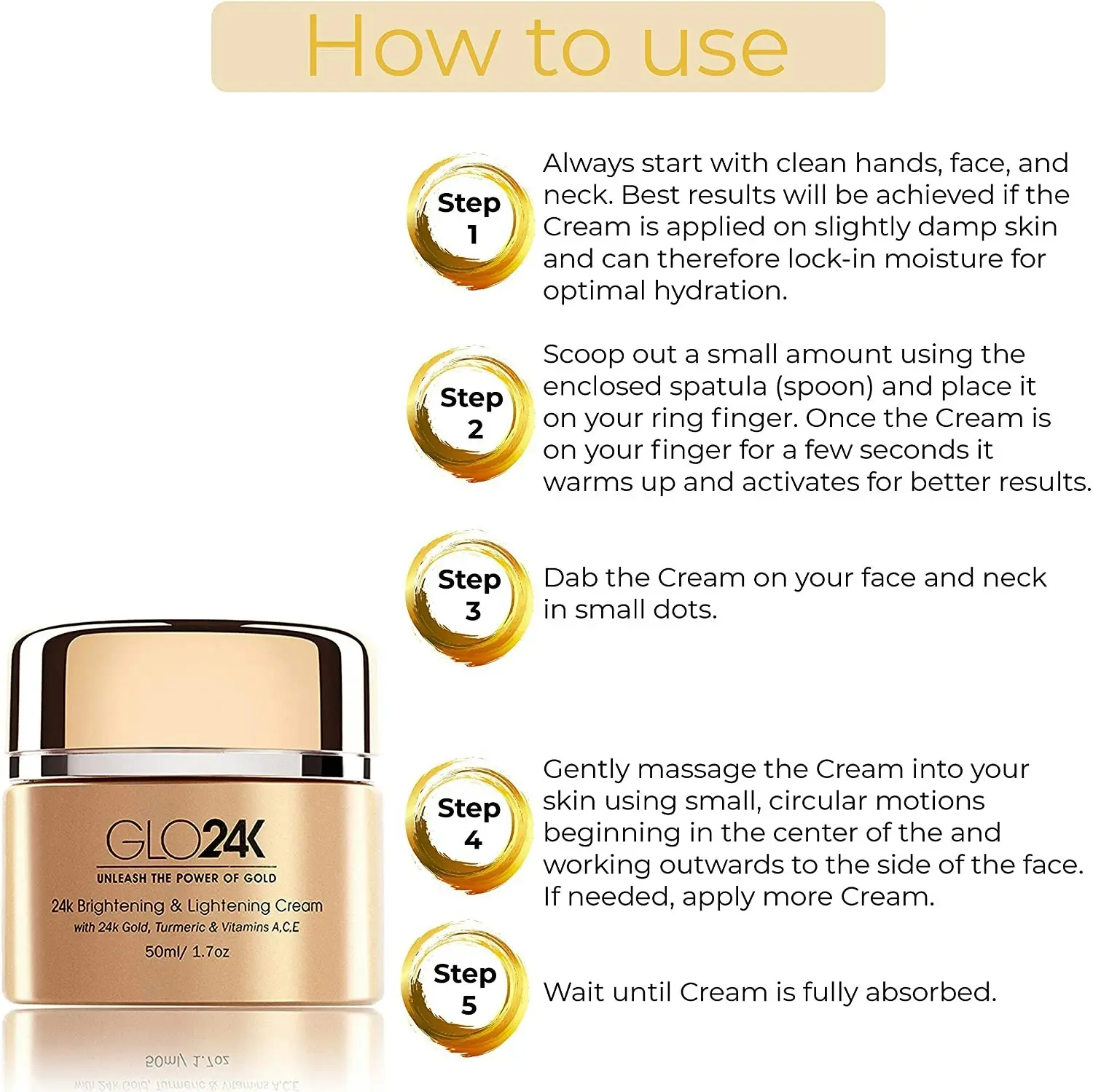 Glo24K 24k Brightening & Lightening Cream 50ml