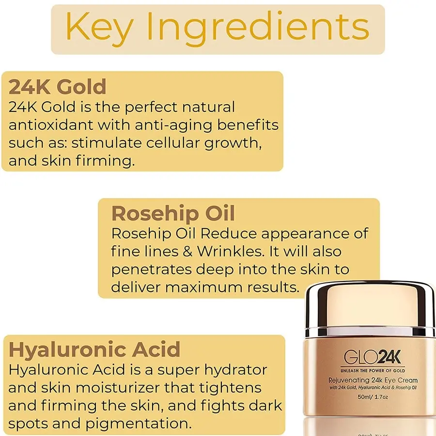 Glo24K Rejuvenating 24k Eye Cream 50ml