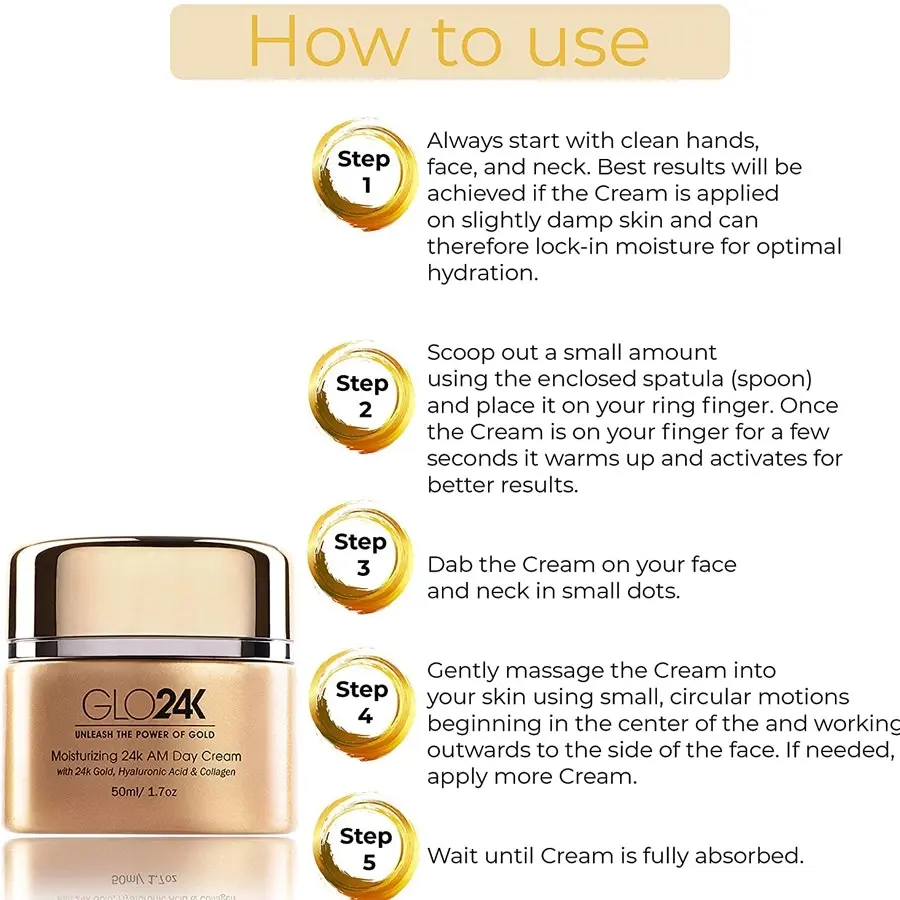 Glo24K Moisturizing 24k Am Day Cream 50ml