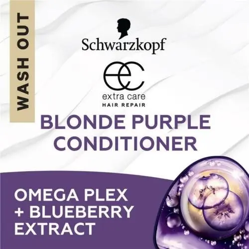 Schwarzkopf Extra Care Blonde Anti-yellow Toning Purple Shampoo 250ml