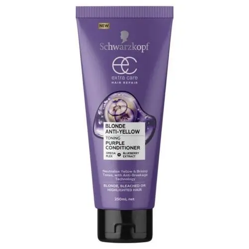 Schwarzkopf Extra Care Blonde Anti-yellow Toning Purple Shampoo 250ml