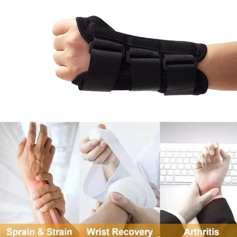 L Size Wrist Splint Brace Protection Support Strap Carpel Tunnel Cts Rsi Pain Relief