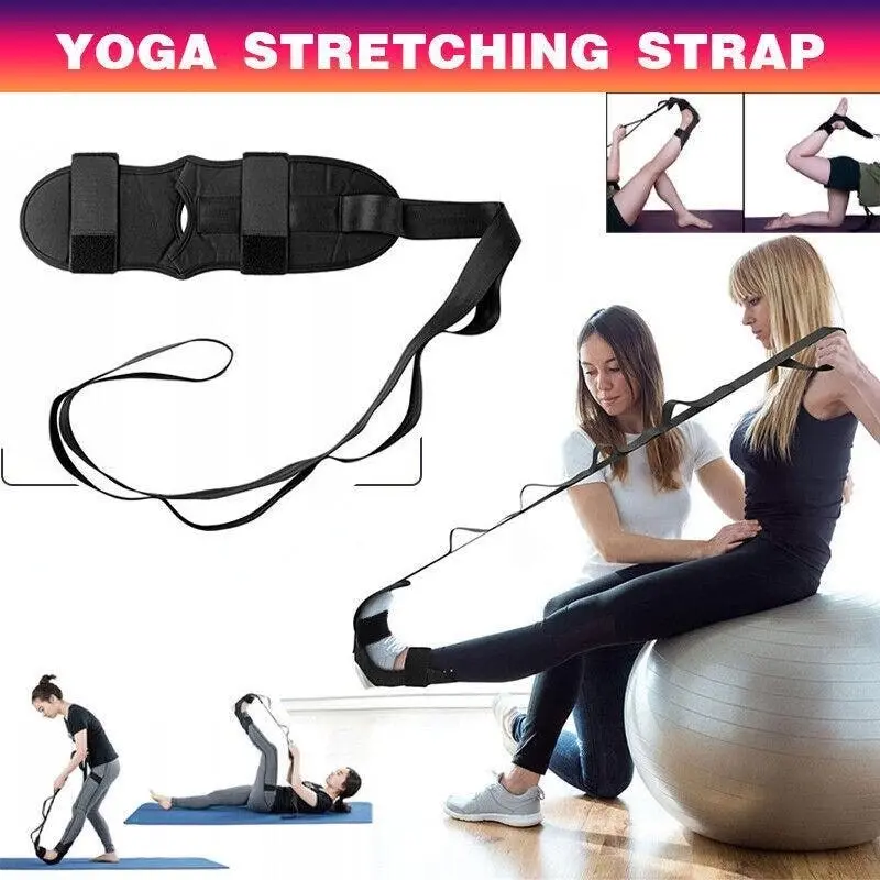 Yoga Stretching Strap Ankle Ligament Stretcher Belt Band Foot Drop Strap  New