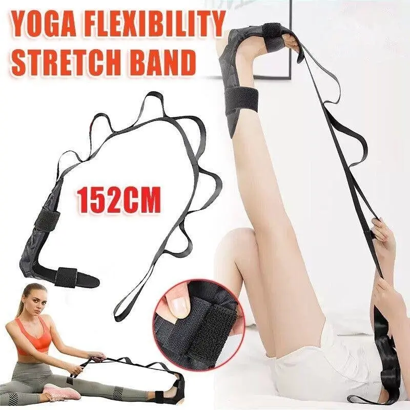 Yoga Flexibility Stretch Band Leg Fascia Stretcher Strap Ballet Gym Trainer