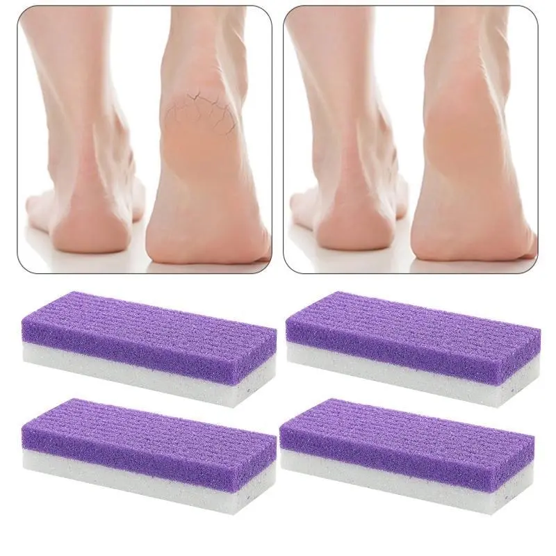 4X Pumice Foot Stone File Exfoliate Rasp Dead Skin Scrub Pedicure Remove Sands