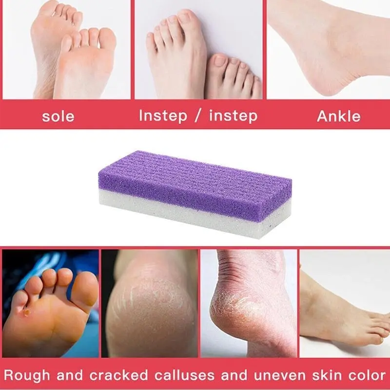 4X Pumice Foot Stone File Exfoliate Rasp Dead Skin Scrub Pedicure Remove Sands