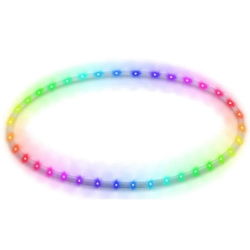 LED Light-Up Exercise Fitness Hoop Dance Lose Weight Colour Changing Detachable