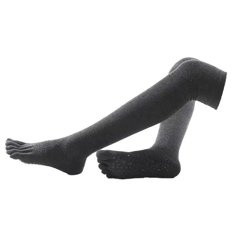 Women Long Massage Pilates Socks Yoga Socks Anti-skid Grip Non Slip Socks Long