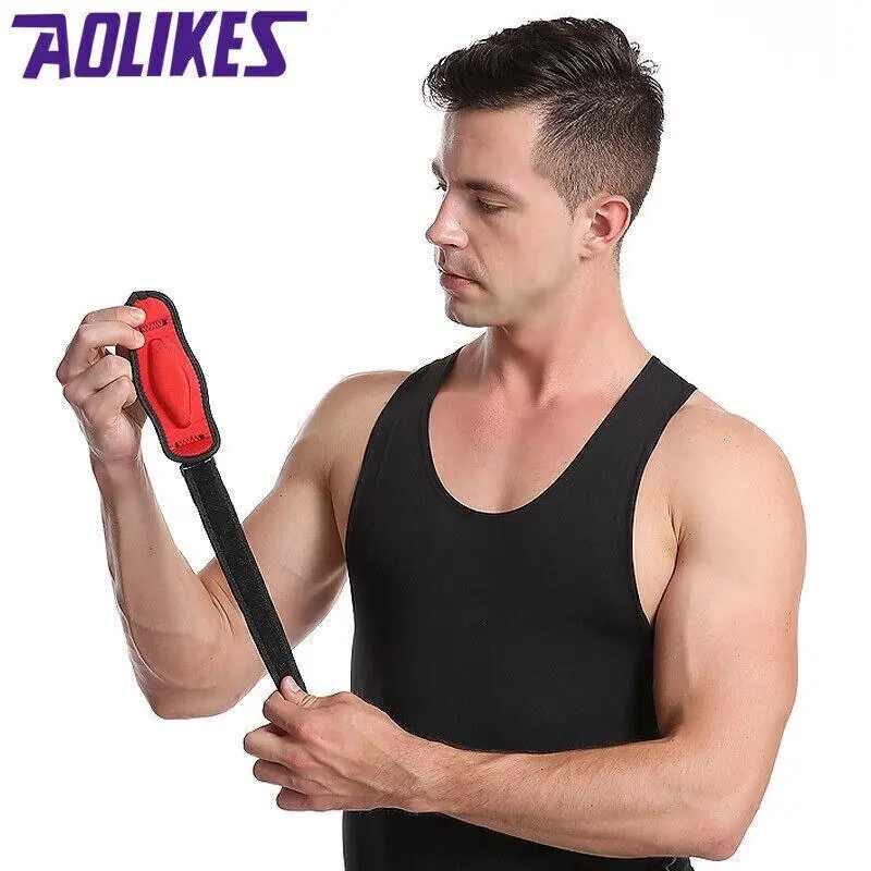 AOLIKES® Adjustable Elbow Support Strap Band Brace Golf Forearm Pain Relief