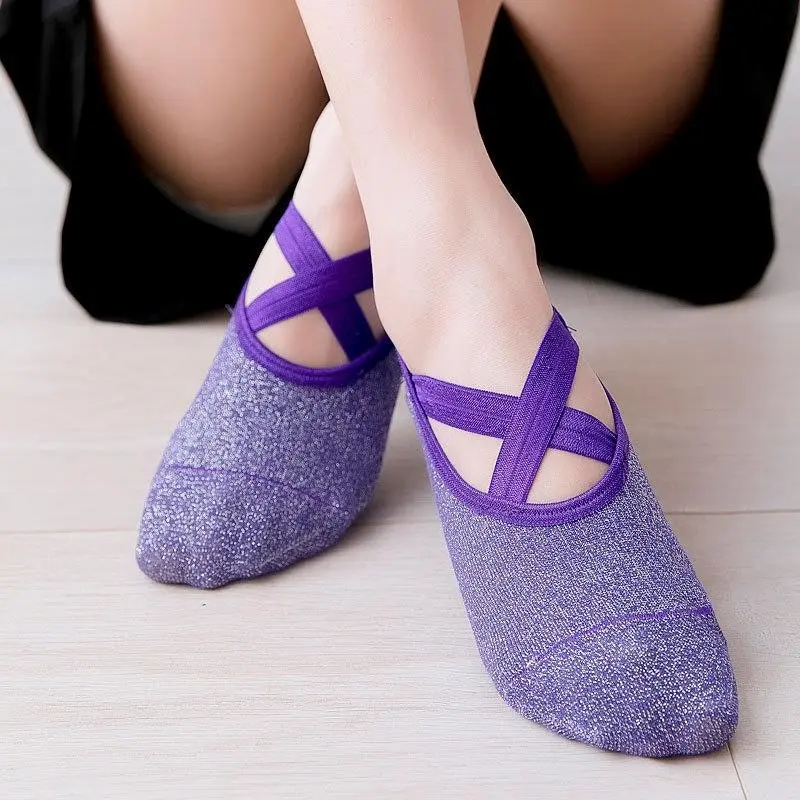 Yoga Socks Non Slip Pilates Massage Ballet Socks with Grip Exercise Cotton Gym