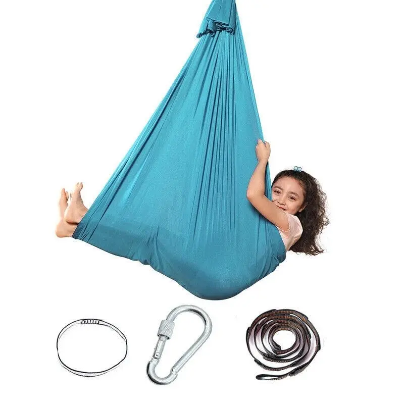 Elastic Swings Hammock Soft Yoga Sensory Cuddle Kids Autism Therapy Seat Swing