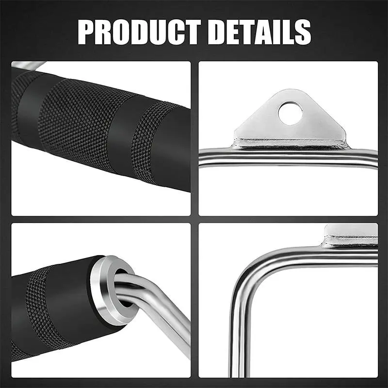 Cable Pulley Attachment Tricep Rope V Grip LAT Pull Down Gym Accessory