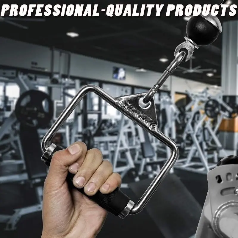 Cable Pulley Attachment Tricep Rope V Grip LAT Pull Down Gym Accessory