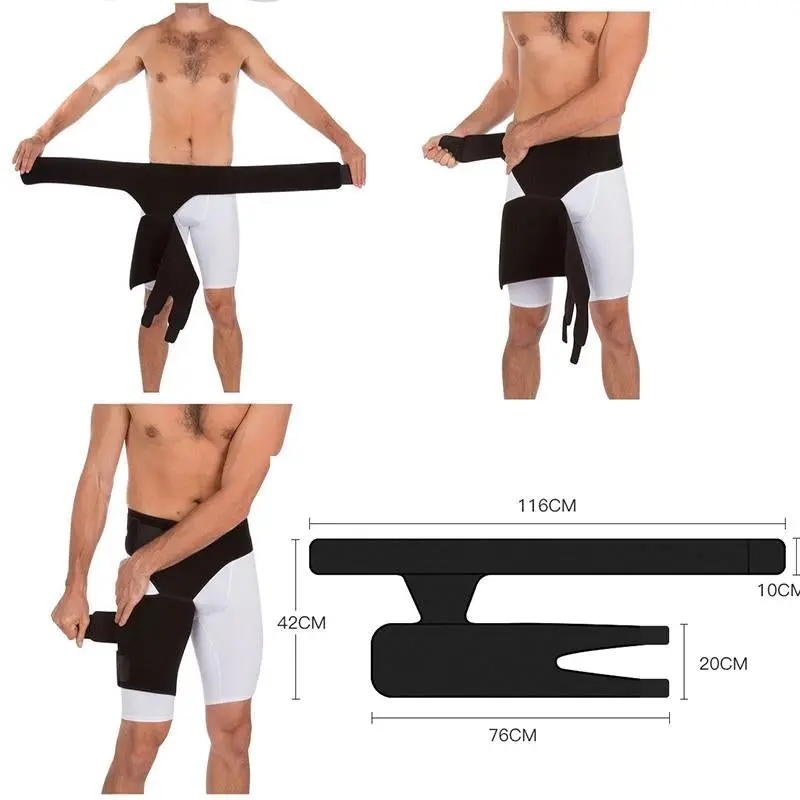 Groin Pain Relief Thigh Support Strain Brace Hip Compression Hamstring Strap