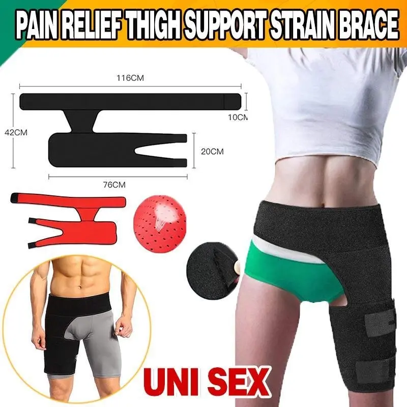 Groin Pain Relief Thigh Support Strain Brace Hip Compression Hamstring Strap